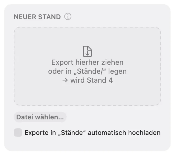 Der Export wird der nächste Stand