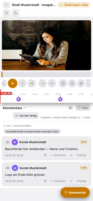 Auch unterwegs